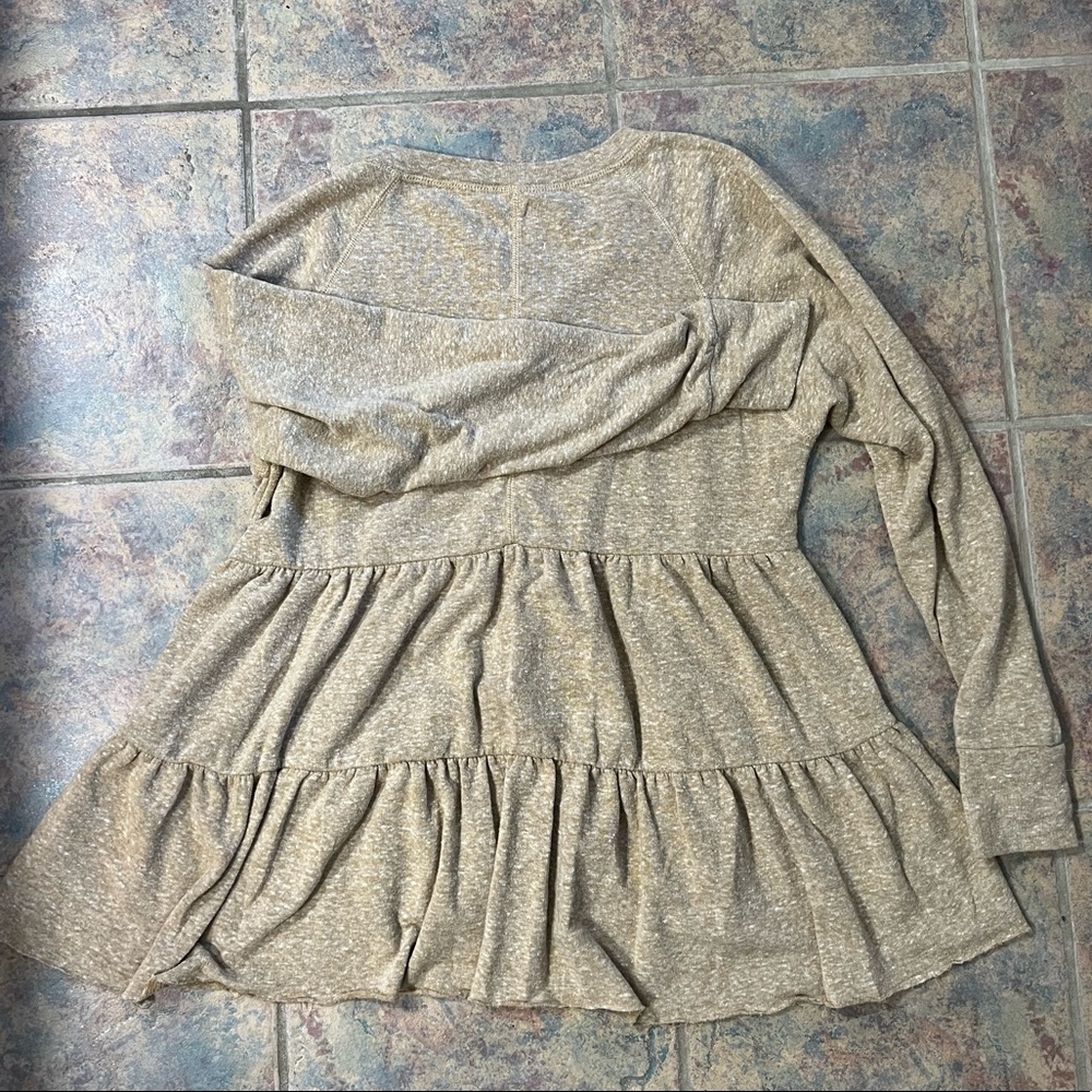 urban outfitters | size large peplum sweater top - Picture 3 of 5